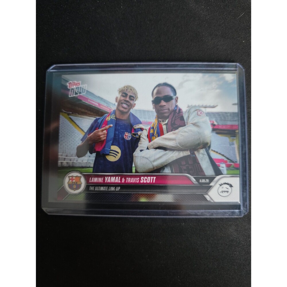 Barcelona Travis Scott & Lamine Yamal Topps now card